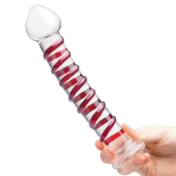 10" Mr. Swirly Glass Dildo