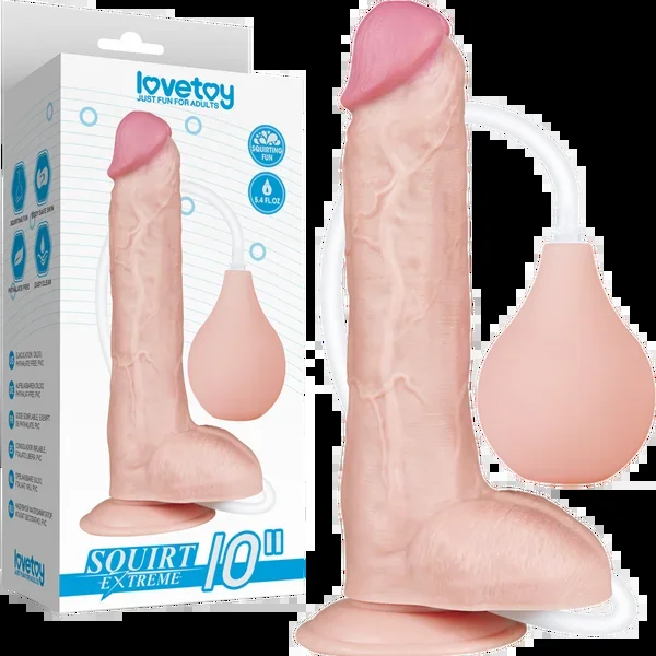 10 Squirt Extreme Dildo (Flesh)