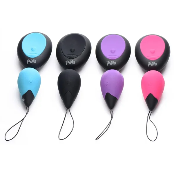 10X Black Silicone Vibrating Egg