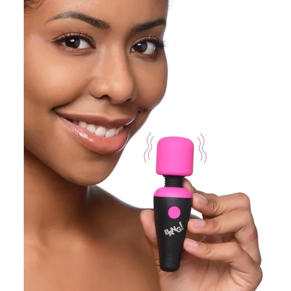 10x Ultra Powerful Silicone Mini Wand – Pink