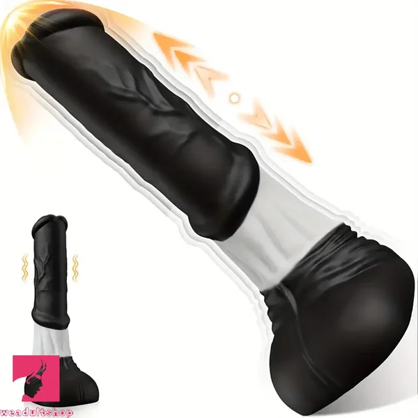 11.8in Silicone Vibrating Thrusting Horse Cock Soft Big Dildo Penis G Spot