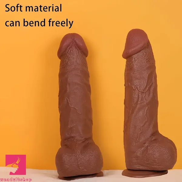 13.39in Large Girth Thick Healthy PVC Dildo Realistic G-Spot Penis Clit