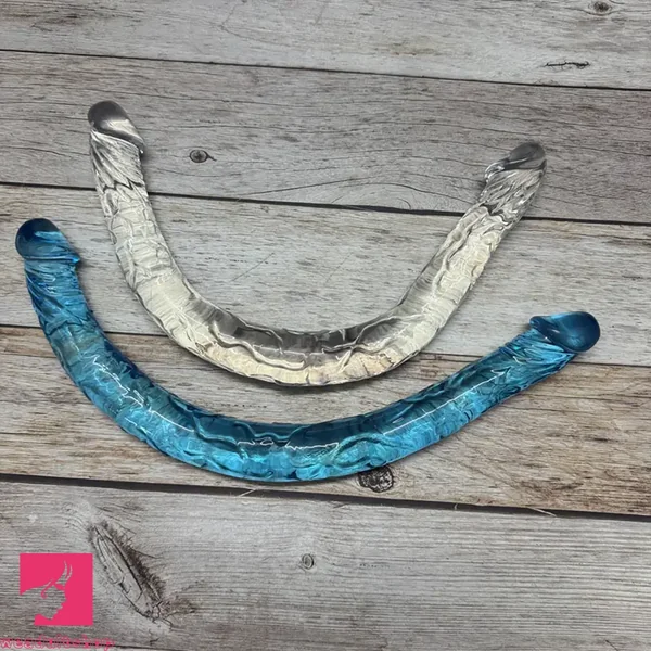 17.32in Long Dual Head Simulated Penis Dildo For G-Spot Cock Stimulation