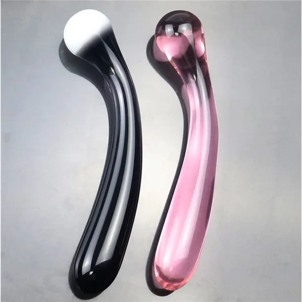 19.5*3.5cm Glass bent G Point Dildo