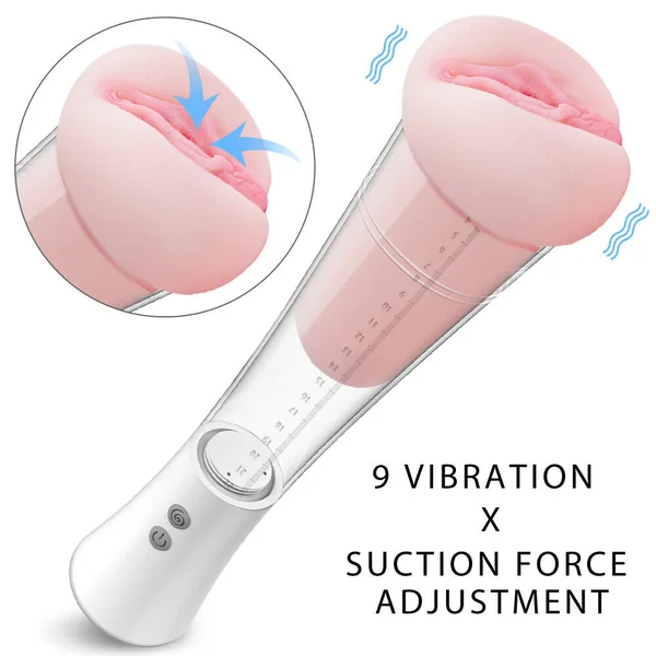 2IN1 Automatic Sucking Clamping Vagina Masturbation Penis Pump