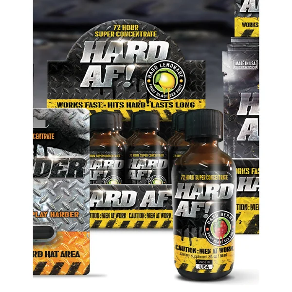 2oz. Shot Hard AF Male Enhancement Hard Berry