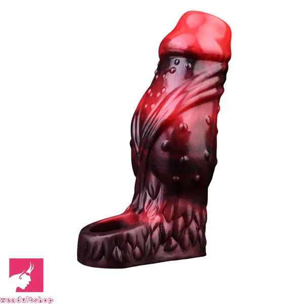 3.54in 4.72in 5.51in 6.69in Monster Scard Dildo Sleeve Cock Extender Toy