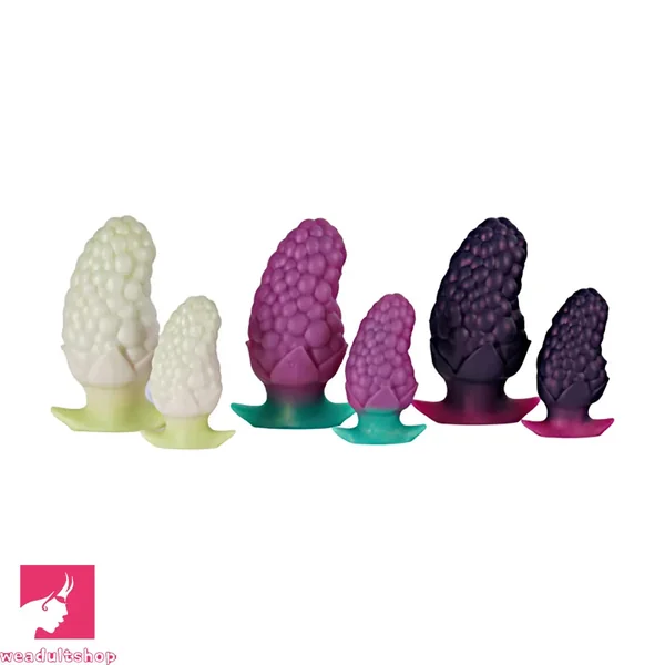 3.7in 5.43in Strawberry Design Small Silicone Soft Butt Plug Anal Dildo
