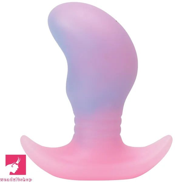 4.52in 5.31in 6.69in Luminous Soft Small Silicone Butt Plug Dildo Prostate