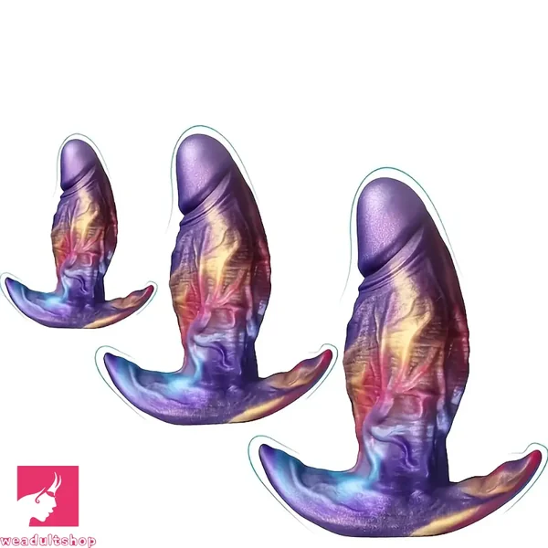 4.76in 5.92in 7.87in Wearing Anal Plug Mixed Color Dildo For Go Out Game