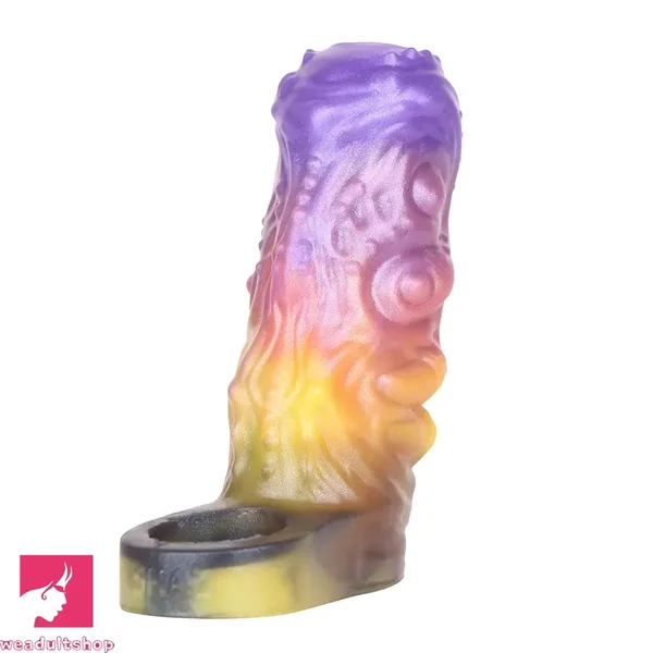 4.84in Grasoth Fantasy Odd Silicone Soft Dildo Sleeve Penis Extender