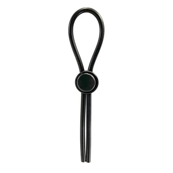 4 Mm Leash Silicone Adjustable Non-Vibrating Penis Ring