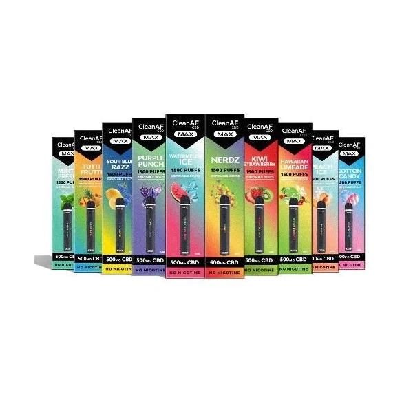 500mg CleanAF MAX CBD Disposable Tutti Frutti