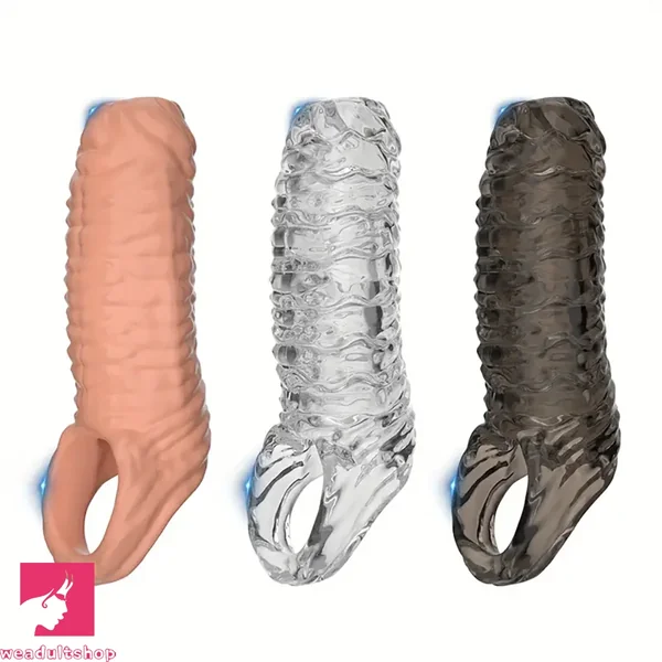 5.3in Penis Sleeve Ejaculation TPE Penis Adult Cock Toy For Couples