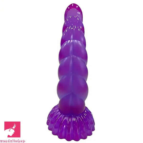 5.4in 8.66in Fantasy Purple Jelly Dildo Powerful Suction Cup Penis Toy