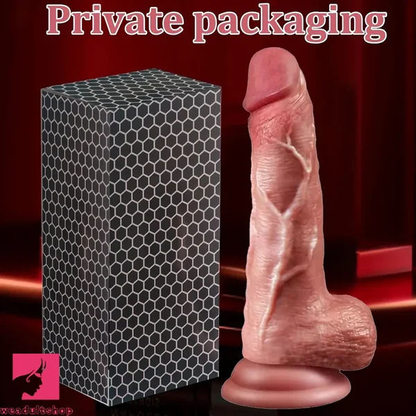 5.51in 6.3in 7.09in Realistic Silicone Safe Material Dildo For Clitoral Pleasure