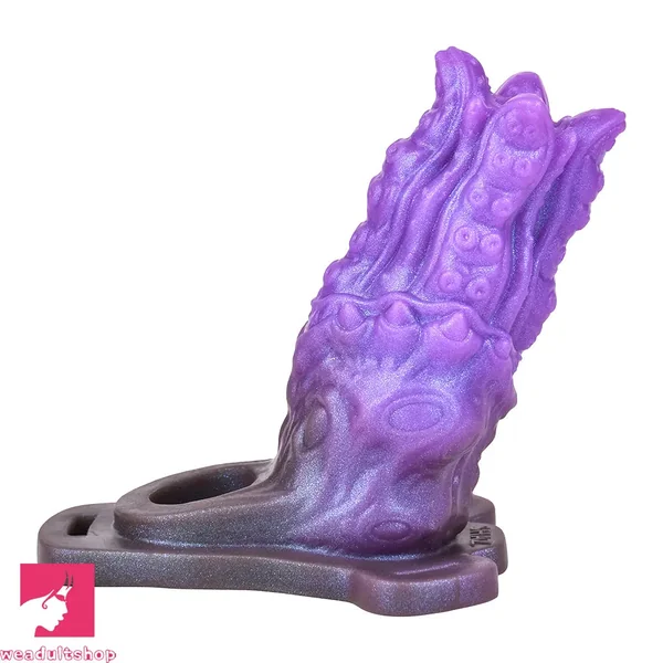 5.59in Dragon Beast Creature Silicone Flexible Fantasy Hollow Dildo Sleeve