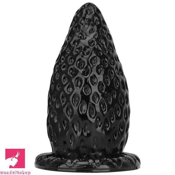 5.9in 8.07in 9.84in Super Thick Strawberry Penis Anal Plug PVC Dildo