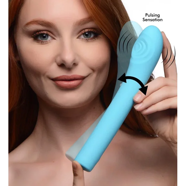 5 Star 9X Pulsing G-spot Silicone Vibrator – Teal