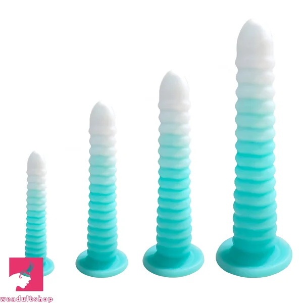 6.69in 9.05in 11in 13.1in Big Silicone Luminous Butt Plug Dildo For Prostate