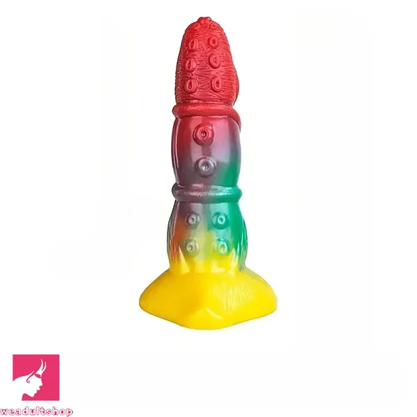 7.87in Colorful Silicone Simulation Special Fantasy Masturbator Tentacle Dildo
