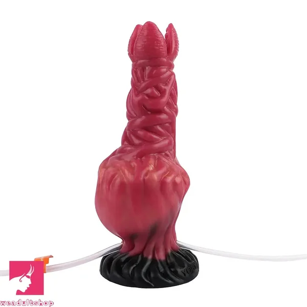 8.03in Ejaculating Inflatable Big Silicone Soft Fantasy Odd Creature Dildo