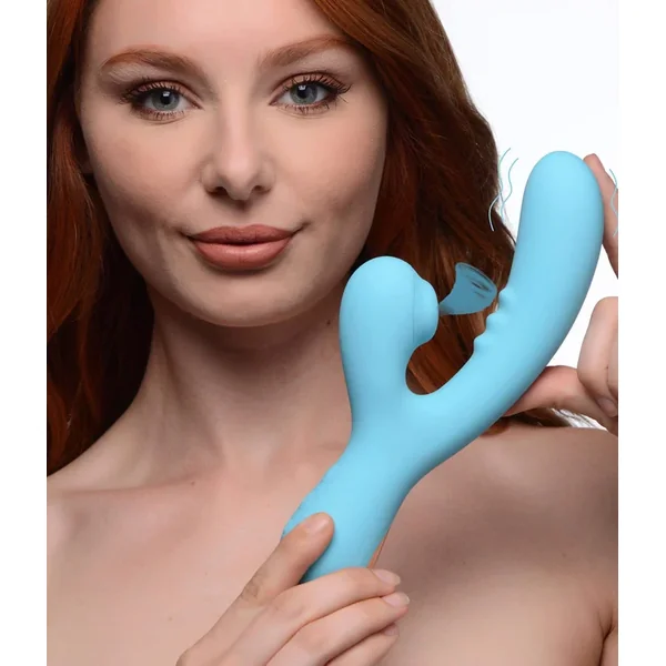 8X Silicone Suction Rabbit – Teal