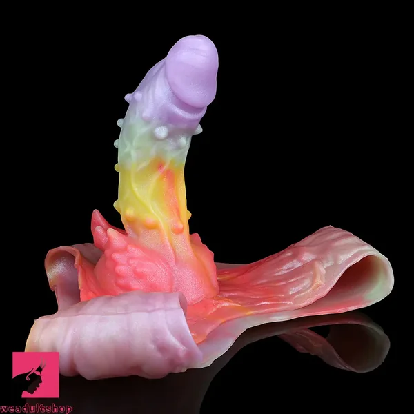 9.37in Spiked Odd Monster Strap on Dildo Silicone Soft Hollow Cock Dildo