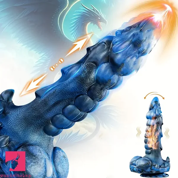 9.5in Big Thrusting 5 IN1 Fantasy Monster Clit Dildo 8 Thrusting Vibration