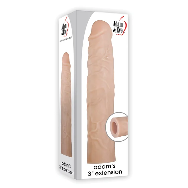 Adam & Eve Adam's 3" Realistic Extension - Flesh