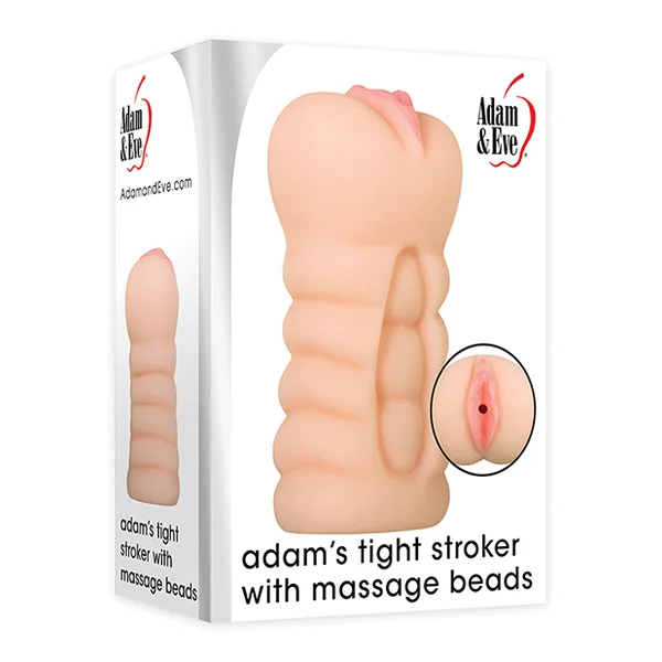 ADAM & EVE ADAM’S TIGHT STROKER W/ MASSAGE BEADS