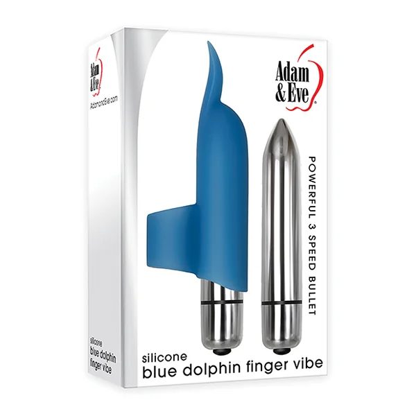 ADAM & EVE BLUE DOLPHIN FINGER VIBE
