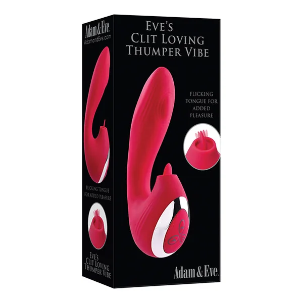 Adam & Eve Eve's Clit Loving Thumper Vibe - Red