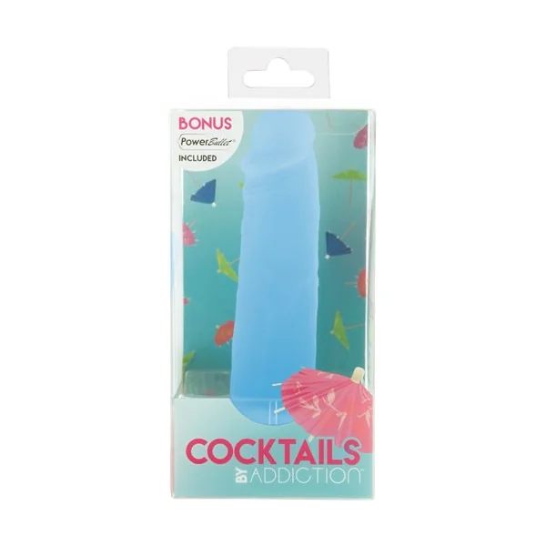 ADDICTION COCKTAILS 5.5 SILICONE DONG BLUE LAGOON “