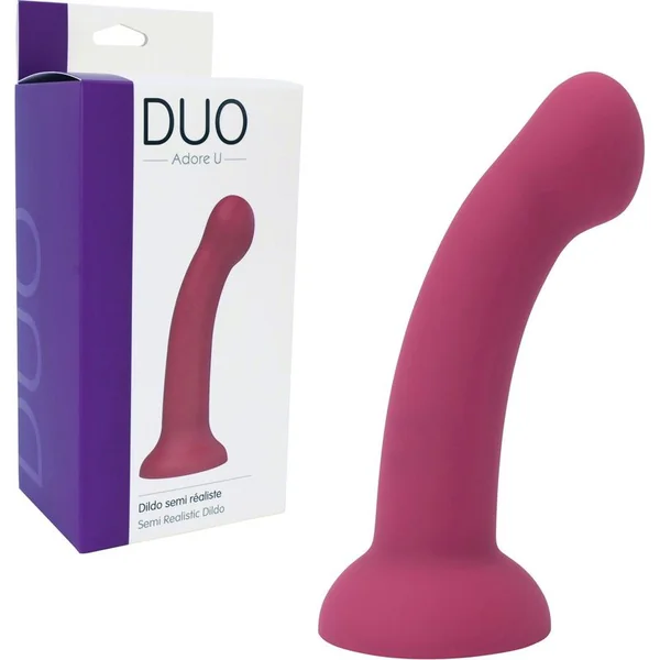 Adore U - Duo - Dildo Semi Realistic - Red