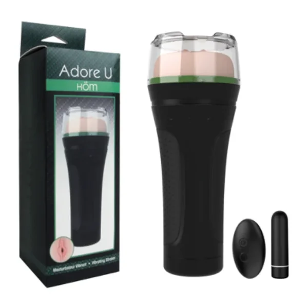 ADORE U HOM VIBRATING STROKER