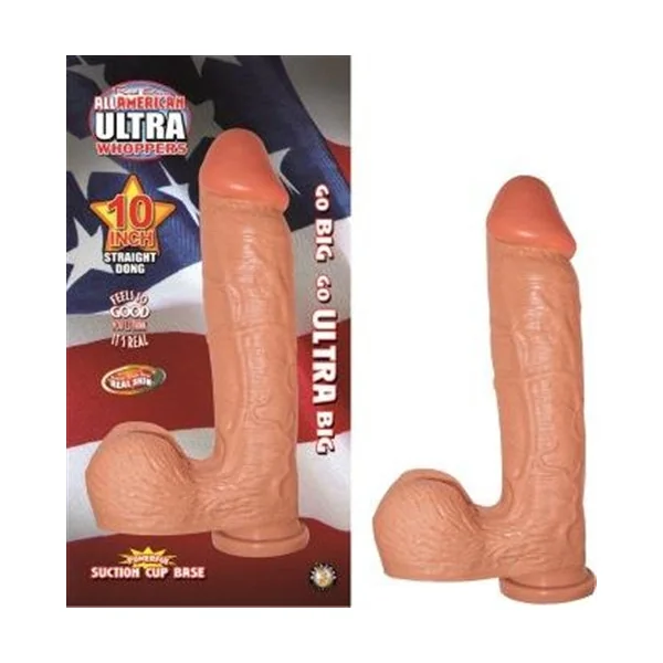 All American Ultra Whoppers - 10 in Straight Dong -Flesh