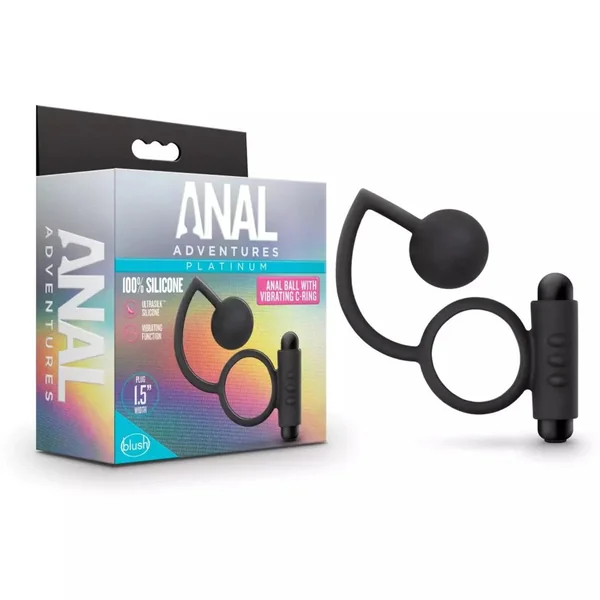 Anal Adventures Anal Ball with Vibrating Cock Ring by Blush Novelties