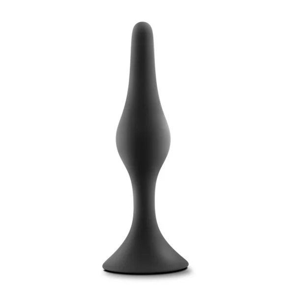 Anal Adventures Platinum - Silicone Beginner Plug - Large - Black