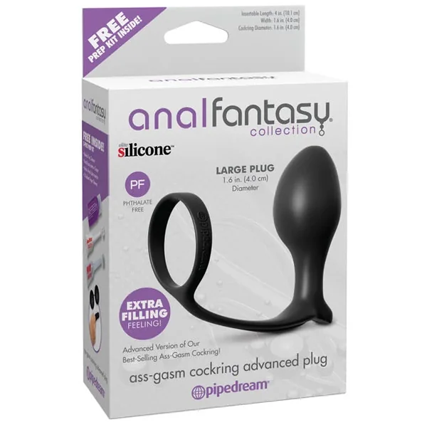 Anal Fantasy Collection Ass Gasm Advanced Plug w/Cockring