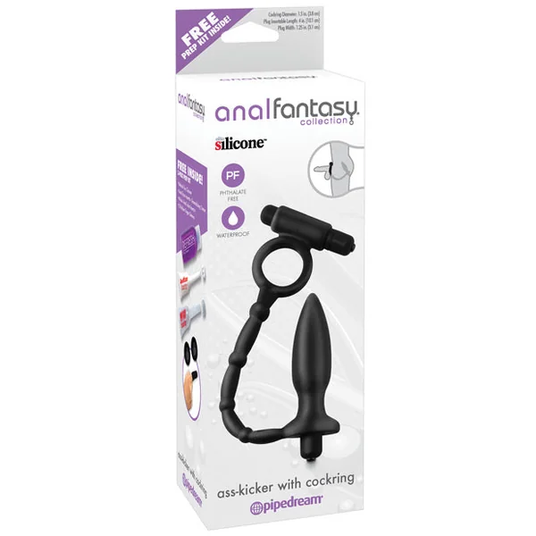 Anal Fantasy Collection Ass Kicker W-cockring - Black