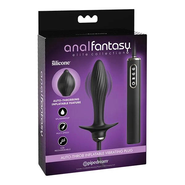 ANAL FANTASY ELITE AUTO-THROB INFLATABLE PLUG BLACK