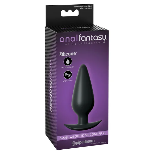 Anal Fantasy Elite – Weighted Silicone Plug Small