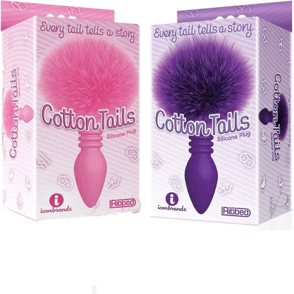 Anal - Icon Brands - Ribbed Bunny Tail Cottontails
