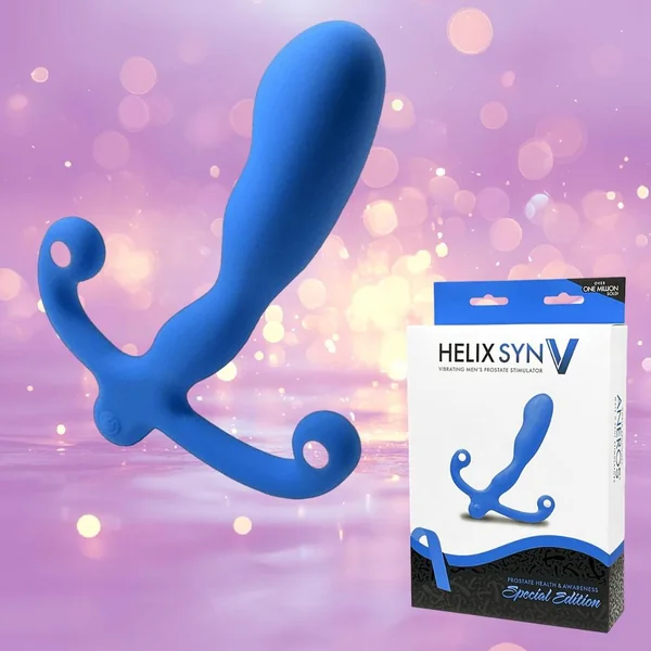 Aneros Blue Helix Syn V Vibrating Prostate Massager
