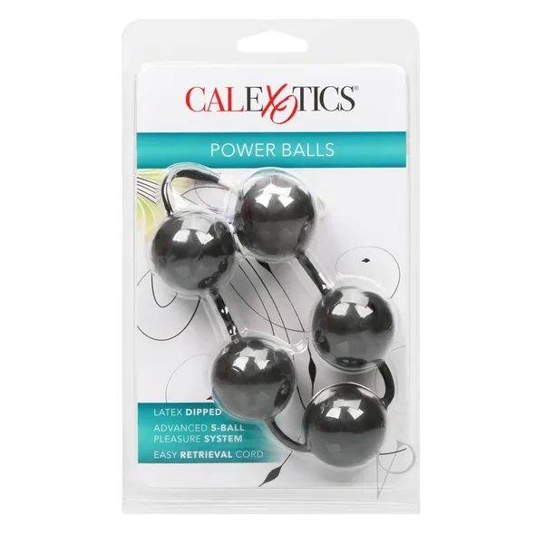 Anna Malles Power Latex Dipped Weighted Pleasure Ben Wa Balls 1.25 Inch Black