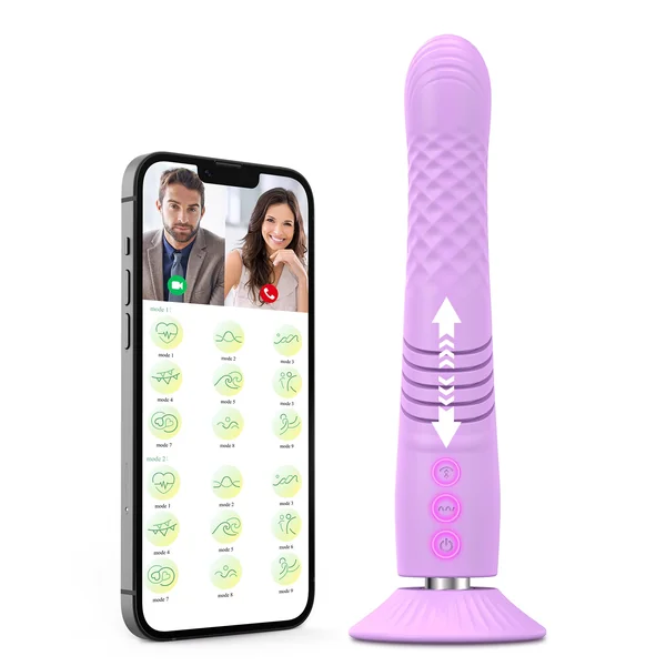 App Controlled Thrusting Dildo Vibrator Sex Machine
