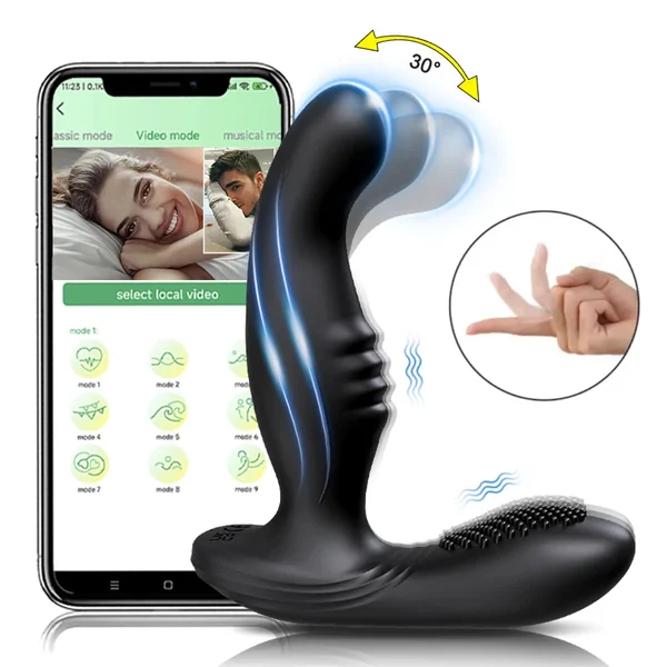 App-Controlled Prostate Massager β Remote Anal Vibrator Butt Plug for Men | Couples Anal Play Toy