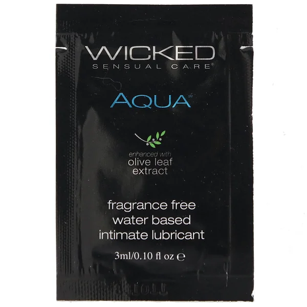 Aqua Fragrance Free Water Based Lube .10oz/3ml