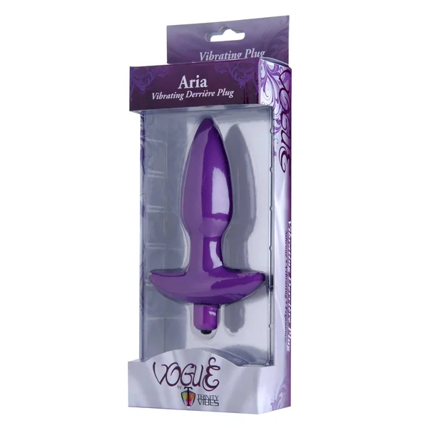 Aria Vibrating Silicone Anal Plug - Medium